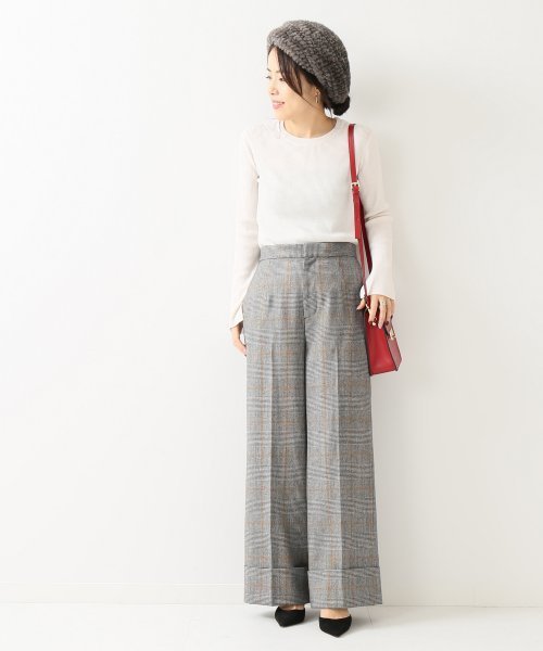 Spick & Span（スピックアンドスパン）の「WASHABLE WOOL リブCREW◆（ニット/セーター・レディース・ブラック/レッド/マスタード/ブラック×ホワイト/ナチュラル・FREE）」の14枚目の写真