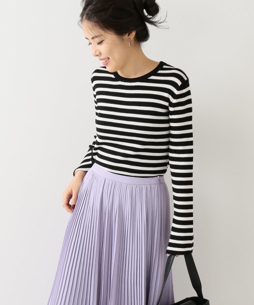Spick & Span（スピックアンドスパン）の「WASHABLE WOOL リブCREW◆（ニット/セーター・レディース・ブラック/レッド/マスタード/ブラック×ホワイト/ナチュラル・FREE）」の21枚目の写真