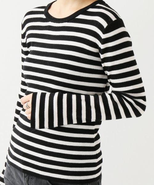 Spick & Span（スピックアンドスパン）の「WASHABLE WOOL リブCREW◆（ニット/セーター・レディース・ブラック/レッド/マスタード/ブラック×ホワイト/ナチュラル・FREE）」の18枚目の写真