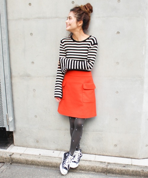 Spick & Span（スピックアンドスパン）の「WASHABLE WOOL リブCREW◆（ニット/セーター・レディース・ブラック/レッド/マスタード/ブラック×ホワイト/ナチュラル・FREE）」の6枚目の写真