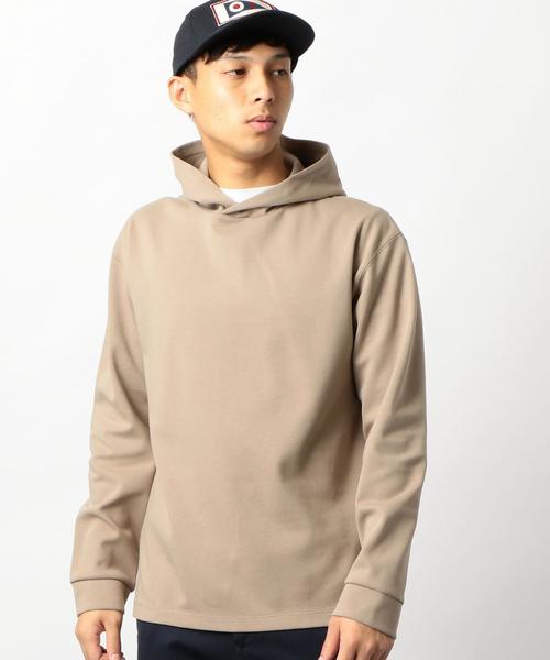 green label relaxing（グリーンレーベルリラクシング）の「CM C/Aポンチ　フーディー / パーカー ◆（パーカー・メンズ・ベージュ/ライトピンク/ダークグレー・MEDIUM/LARGE/SMALL）」の3枚目の写真
