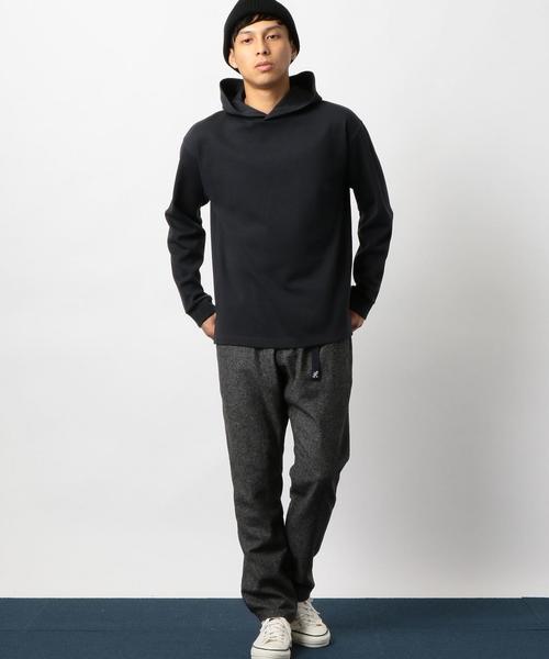 green label relaxing（グリーンレーベルリラクシング）の「CM C/Aポンチ　フーディー / パーカー ◆（パーカー・メンズ・ベージュ/ライトピンク/ダークグレー・MEDIUM/LARGE/SMALL）」の7枚目の写真