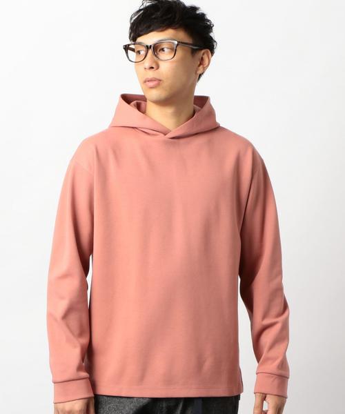 green label relaxing（グリーンレーベルリラクシング）の「CM C/Aポンチ　フーディー / パーカー ◆（パーカー・メンズ・ベージュ/ライトピンク/ダークグレー・MEDIUM/LARGE/SMALL）」の17枚目の写真