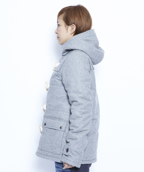 X-girl(エックスガール)の「THINSULATE DUFFLE COAT(ダッフルコート・レディース・ブラック/アッシュグレー/ブラウン・1/2)」の4枚目の写真