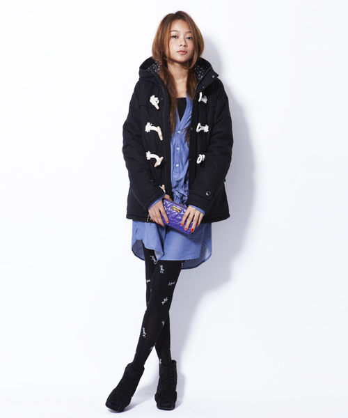 X-girl（エックスガール）の「THINSULATE DUFFLE COAT（ダッフルコート
