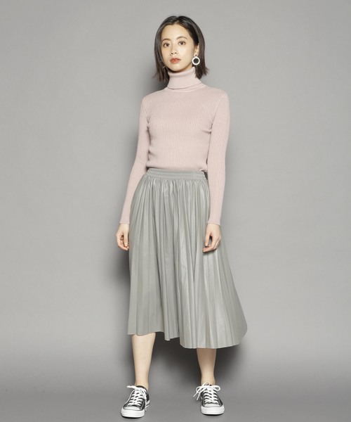 SY3（エスワイスリー）の「レザープリーツスカート（スカート・レディース・キャメル/グレー/ブラック・FREE）」の11枚目の写真