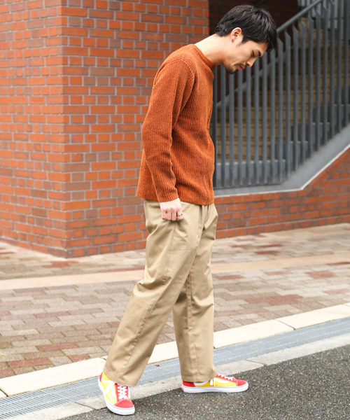 URBAN RESEARCH Sonny Label(アーバンリサーチサニーレーベル)の「TCチノワイドパンツ(その他パンツ・メンズ・ブラック/ベージュ・MEDIUM/LARGE)」の4枚目の写真