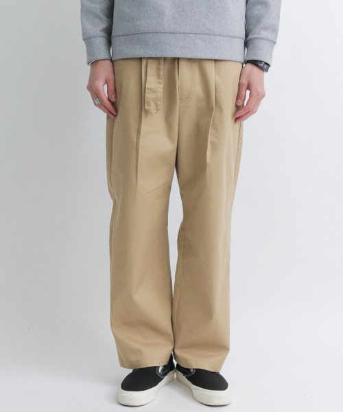 URBAN RESEARCH Sonny Label(アーバンリサーチサニーレーベル)の「TCチノワイドパンツ(その他パンツ・メンズ・ブラック/ベージュ・MEDIUM/LARGE)」の5枚目の写真