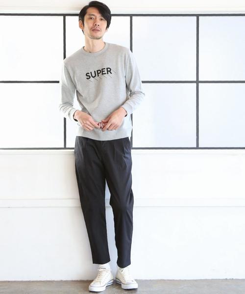 coen（コーエン）の「CVCプリントスウェットクルーネック（スウェット・メンズ・グレー/ホワイト・LARGE/SMALL/X-LARGE/MEDIUM）」の16枚目の写真