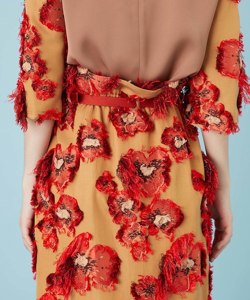 UNITED TOKYO（ユナイテッドトウキョウ）の「フラワーカットJQスカート（スカート・レディース・キャメル/ホワイト/ブラック・1）」の6枚目の写真