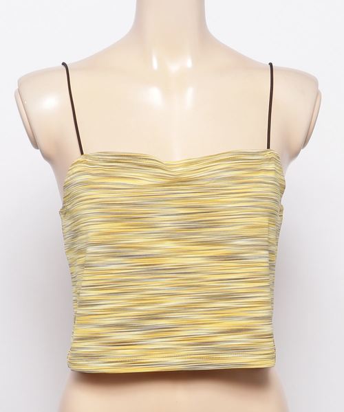 EMODA（エモダ）の「BOX BORDER CA（キャミソール・レディース・ピンク/ブラック/イエロー/グリーン・FREE）」の4枚目の写真