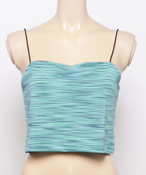 EMODA（エモダ）の「BOX BORDER CA（キャミソール・レディース・ピンク/ブラック/イエロー/グリーン・FREE）」の3枚目の写真