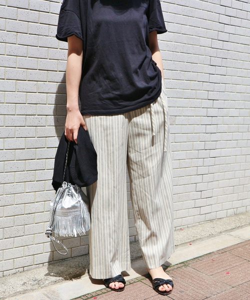 IENA（イエナ）の「ストライプイージーパンツ◆（その他パンツ・レディース・アイボリー・40/38/36/34）」の9枚目の写真