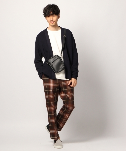 GLOBAL WORK（グローバルワーク）の「ストレッチチェックアンクルパンツ/795925（その他パンツ・メンズ・ダークブラウン/チャコールグレー・MEDIUM/LARGE/SMALL）」の4枚目の写真