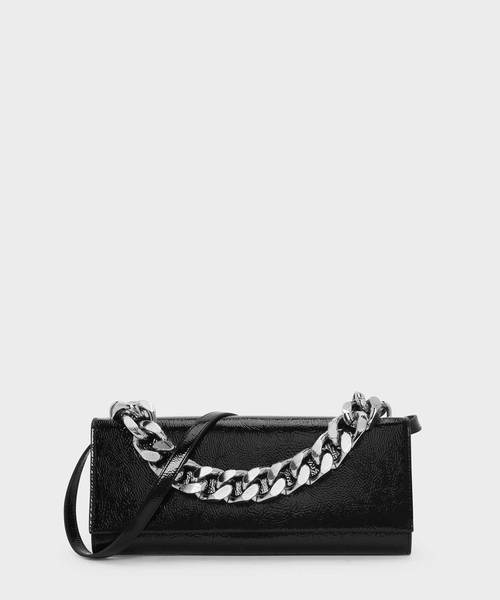 CHARLES & KEITH（チャールズ & キース）の「チェーンハンドルフロントフラップクラッチ / CHAIN HANDLE FRONT FLAP CLUTCH（クラッチバッグ・レディース・ブラック/オリーブ/アイボリー・M）」の3枚目の写真