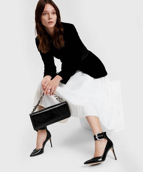 CHARLES & KEITH（チャールズ & キース）の「チェーンハンドルフロントフラップクラッチ / CHAIN HANDLE FRONT FLAP CLUTCH（クラッチバッグ・レディース・ブラック/オリーブ/アイボリー・M）」の8枚目の写真