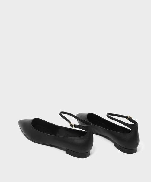 CHARLES & KEITH（チャールズ & キース）の「アンクルストラップフラット / ANKLE STRAP FLATS（パンプス・レディース・ブラック/ピンク/グリーン・22.5cm/23cm/23.5cm/24.5cm/25cm/25.5cm）」の5枚目の写真
