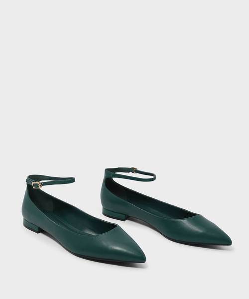 CHARLES & KEITH（チャールズ & キース）の「アンクルストラップフラット / ANKLE STRAP FLATS（パンプス・レディース・ブラック/ピンク/グリーン・22.5cm/23cm/23.5cm/24.5cm/25cm/25.5cm）」の7枚目の写真