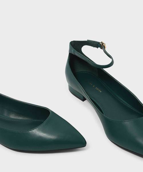 CHARLES & KEITH（チャールズ & キース）の「アンクルストラップフラット / ANKLE STRAP FLATS（パンプス・レディース・ブラック/ピンク/グリーン・22.5cm/23cm/23.5cm/24.5cm/25cm/25.5cm）」の9枚目の写真