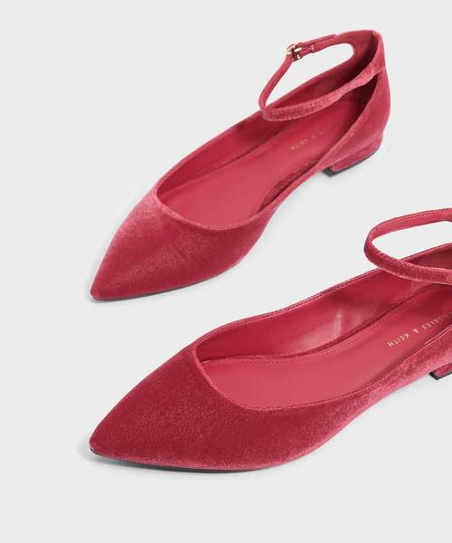 CHARLES & KEITH（チャールズ & キース）の「アンクルストラップフラット / ANKLE STRAP FLATS（パンプス・レディース・ブラック/ピンク/グリーン・22.5cm/23cm/23.5cm/24.5cm/25cm/25.5cm）」の13枚目の写真
