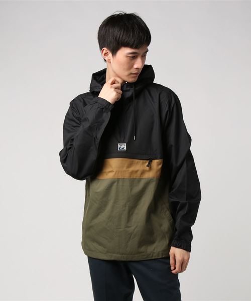 BILLABONG（ビラボン）の「BILLABONG メンズ 【RE-ISSUE】 WIND SWELL ANORAK ジャケット（ナイロンジャケット・メンズ・ブラック/パープル/アーミー・SMALL/MEDIUM/LARGE）」の3枚目の写真