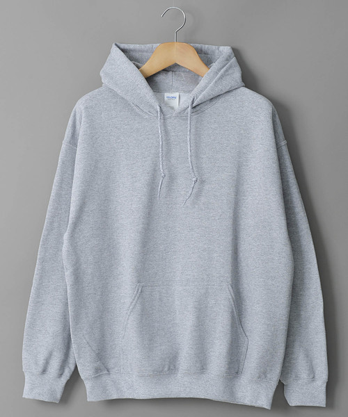 GILDAN（ギルダン）の「GILDAN/ギルダン　8ozプルパーカー（パーカー・メンズ・ライトグレー/ライトブルー/ブラック/ネイビー/グレー/レッド/ゴールド/ワインレッド・SMALL/MEDIUM/LARGE/X-LARGE）」の3枚目の写真