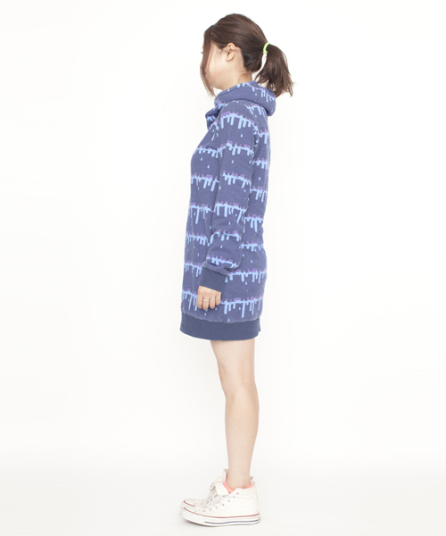 X-girl(エックスガール)の「DRIP SWEAT DRESS(ワンピース・レディース・ブルー/オレンジ/ブラック・2/1)」の10枚目の写真