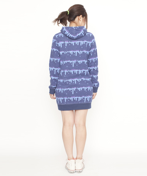 X-girl(エックスガール)の「DRIP SWEAT DRESS(ワンピース・レディース・ブルー/オレンジ/ブラック・2/1)」の11枚目の写真
