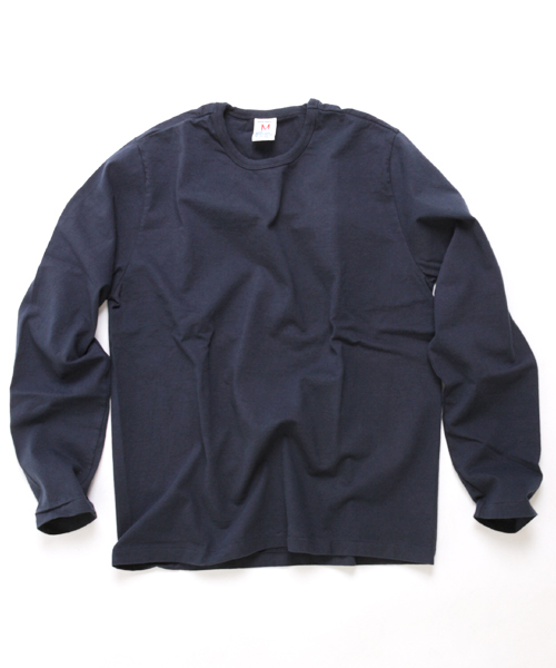 Denime(ドゥニーム)の「BASIC CUTSEW LS CN TEE/ベーシックカットソークルーネックロンT(Tシャツ/カットソー・メンズ・ホワイト/ブラック/グレー/ネイビー/杢グレー・SMALL/MEDIUM/LARGE/X-SMALL)」の5枚目の写真