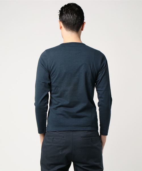 Denime(ドゥニーム)の「BASIC CUTSEW LS CN TEE/ベーシックカットソークルーネックロンT(Tシャツ/カットソー・メンズ・ホワイト/ブラック/グレー/ネイビー/杢グレー・SMALL/MEDIUM/LARGE/X-SMALL)」の15枚目の写真