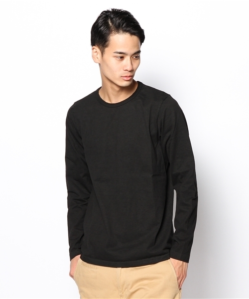 Denime（ドゥニーム）の「【MadeInJapan】BASIC CUTSEW/ベーシックカットソークルーネックロンT（Tシャツ/カットソー・メンズ・ホワイト/ブラック/グレー/ネイビー/杢グレー・LARGE/SMALL/MEDIUM/X-SMALL）」の22枚目の写真