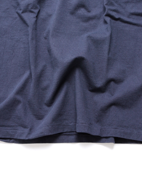 Denime(ドゥニーム)の「BASIC CUTSEW LS CN TEE/ベーシックカットソークルーネックロンT(Tシャツ/カットソー・メンズ・ホワイト/ブラック/グレー/ネイビー/杢グレー・SMALL/MEDIUM/LARGE/X-SMALL)」の7枚目の写真