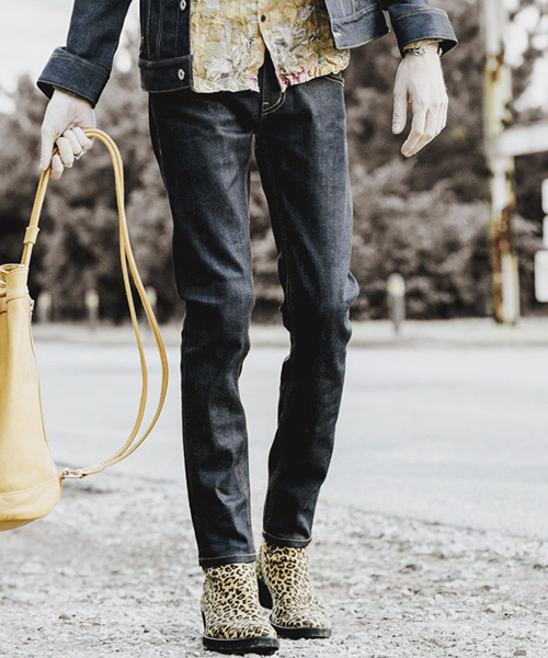 NO ID.（ノーアイディ）の「mp6672-ﾘｼﾞｯﾄﾃﾞﾆﾑｽｷﾆ-PT パンツ（デニムパンツ・メンズ・ブラック/ネイビー/ブルー系その他・1/2/3）」の3枚目の写真