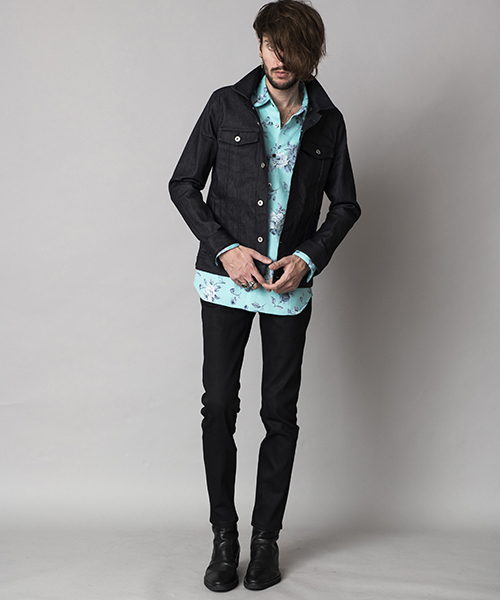 NO ID.（ノーアイディ）の「mp6672-ﾘｼﾞｯﾄﾃﾞﾆﾑｽｷﾆ-PT パンツ（デニムパンツ・メンズ・ブラック/ネイビー/ブルー系その他・1/2/3）」の7枚目の写真