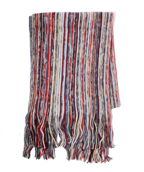 BEAMS（ビームス）の「□BEAMS / ラッセルマフラー（マフラー・メンズ・グレー/チャコールグレー/ブラック/レッド/ネイビー/パープル・ONE SIZE）」の6枚目の写真