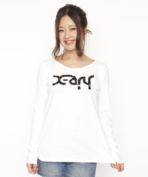 X-girl | ABSURD LOGO L/S TEE(Tシャツ/カットソー)