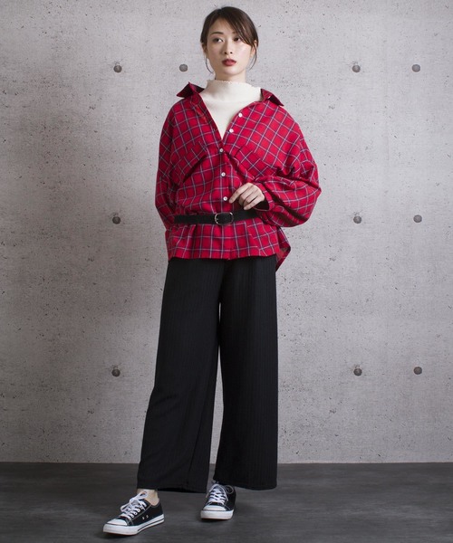 LUGG NAGG(ラグナグ)の「【Jewelobe/ ジュエローブ】 ボリュームスリーブチェックシャツ(シャツ/ブラウス・レディース・ネイビー/レッド/オフホワイト・FREE)」の7枚目の写真