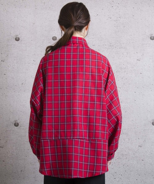 LUGG NAGG(ラグナグ)の「【Jewelobe/ ジュエローブ】 ボリュームスリーブチェックシャツ(シャツ/ブラウス・レディース・ネイビー/レッド/オフホワイト・FREE)」の6枚目の写真