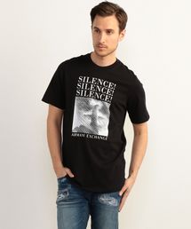 【A|Xアルマーニ エクスチェンジ】メッセージ&フォトデザイン　クルーネック半袖Ｔシャツ
