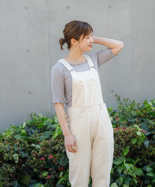 flower(フラワー)の「メロウリブティーズ(Tシャツ/カットソー・レディース・アイボリー/グレー/パープル/ベージュ/ブラウン・FREE)」の11枚目の写真