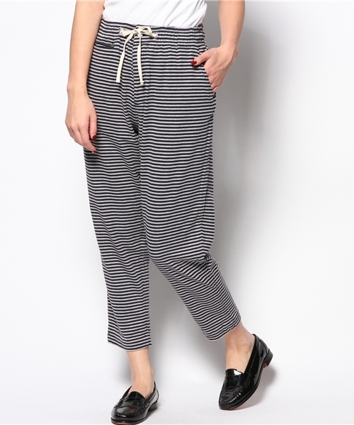 BEAMS BOY（ビームスボーイ）の「○BEAMS BOY / 天竺 ボーダー イージーパンツ（その他パンツ・レディース・ブラック/ネイビー・ONE SIZE）」の13枚目の写真