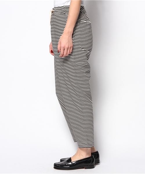 BEAMS BOY（ビームスボーイ）の「○BEAMS BOY / 天竺 ボーダー イージーパンツ（その他パンツ・レディース・ブラック/ネイビー・ONE SIZE）」の10枚目の写真