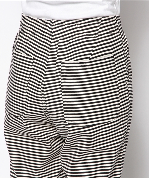 BEAMS BOY（ビームスボーイ）の「○BEAMS BOY / 天竺 ボーダー イージーパンツ（その他パンツ・レディース・ブラック/ネイビー・ONE SIZE）」の3枚目の写真