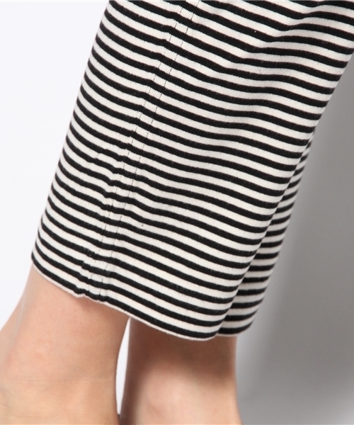 BEAMS BOY（ビームスボーイ）の「○BEAMS BOY / 天竺 ボーダー イージーパンツ（その他パンツ・レディース・ブラック/ネイビー・ONE SIZE）」の6枚目の写真