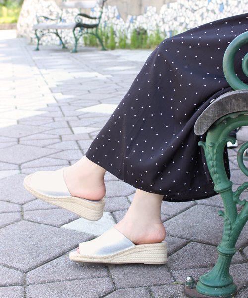 Fin（フィン）の「ジュートウェッジサボサンダル（サンダル・レディース・ブラック/シルバー/アイボリー/キャメル・LL/S/M/L）」の13枚目の写真