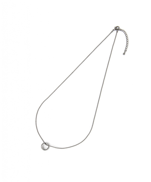 GLOBAL WORK（グローバルワーク）の「2pcsセットネックレス/837355（ネックレス・メンズ・ライトグレー/ブラック・FREE）」の3枚目の写真