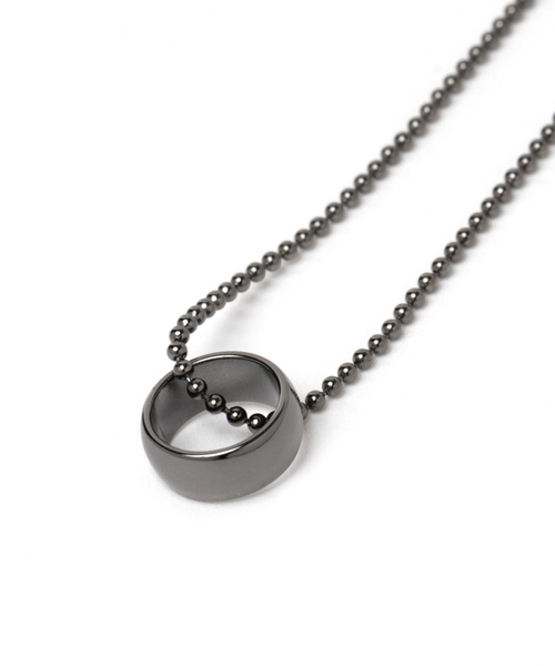 GLOBAL WORK（グローバルワーク）の「2pcsセットネックレス/837355（ネックレス・メンズ・ライトグレー/ブラック・FREE）」の4枚目の写真