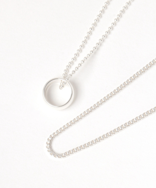 GLOBAL WORK（グローバルワーク）の「2pcsセットネックレス/837355（ネックレス・メンズ・ライトグレー/ブラック・FREE）」の9枚目の写真