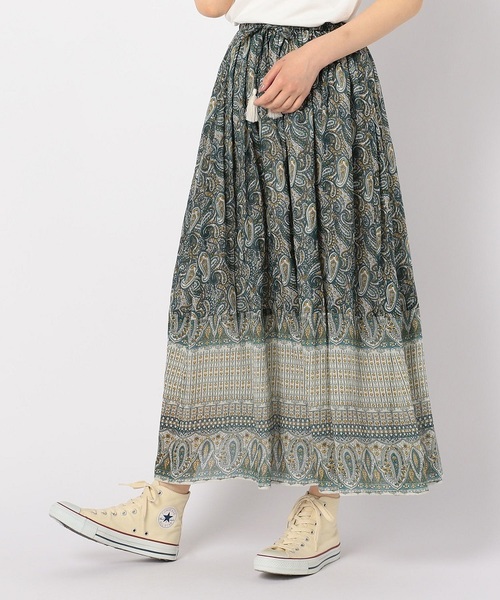fredy repit（フレディレピ）の「インドプリントスカート（スカート・レディース・グリーン系その他/ピンク系その他・38）」の2枚目の写真