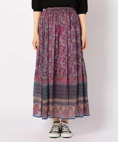 fredy repit（フレディレピ）の「インドプリントスカート（スカート・レディース・グリーン系その他/ピンク系その他・38）」の5枚目の写真